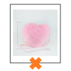 Klein fluffy hart tasje roze